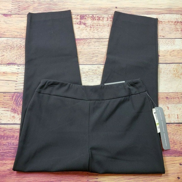 CC - JM Collection Pull-On Dress Pants Women 4P Petite Black Tummy Control - Picture 3 of 10